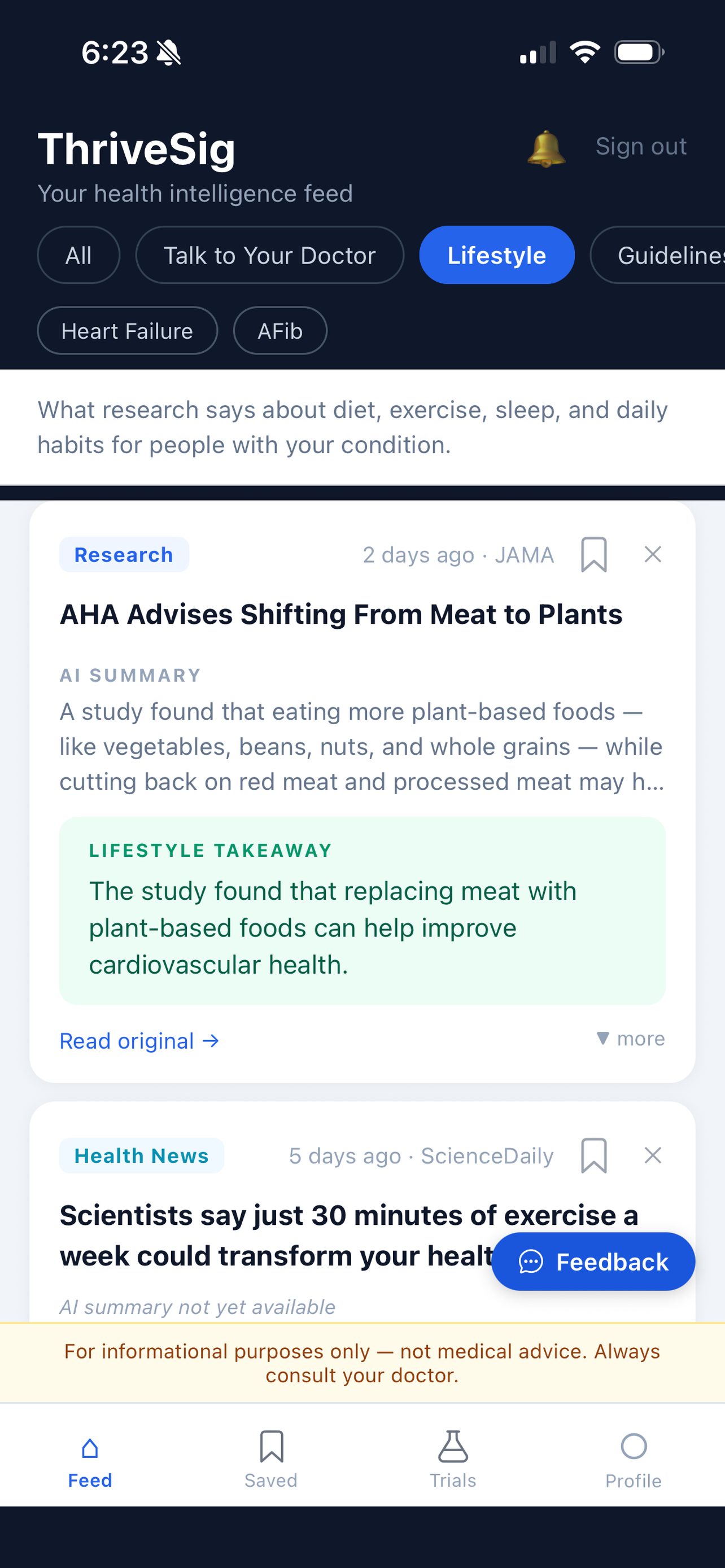 ThriveSig lifestyle insights from latest research