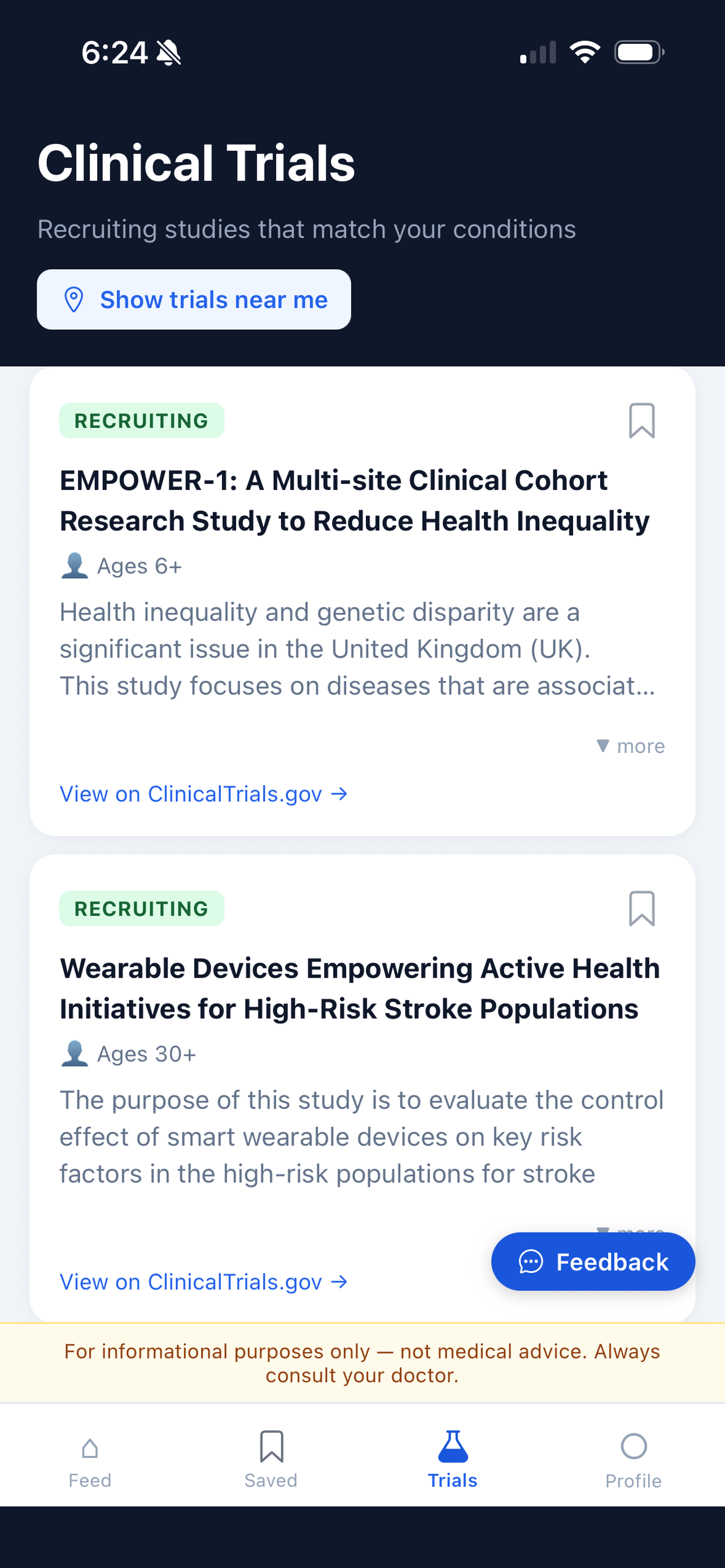 ThriveSig clinical trials near you